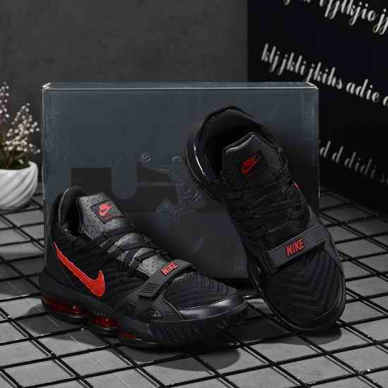 Lebron James XVI Men Shoes Black Red-2